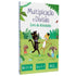 Livro de atividades "Multiplicação E Divisão" de Penny Worms, capa verde com animais. — Plenitude