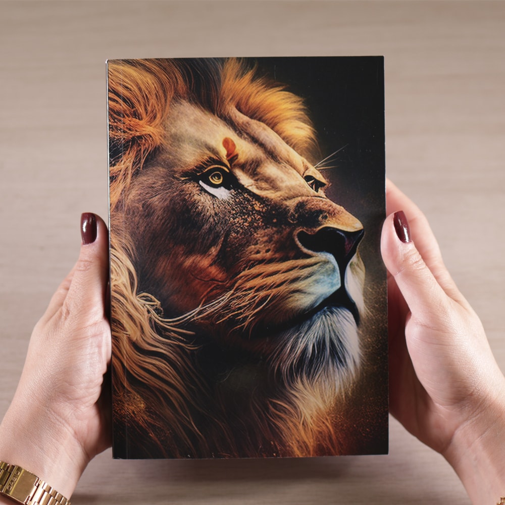 Bíblia Sagrada Leão | ARC | Letra Maior | Harpa e Corinhos | Capa Brochura