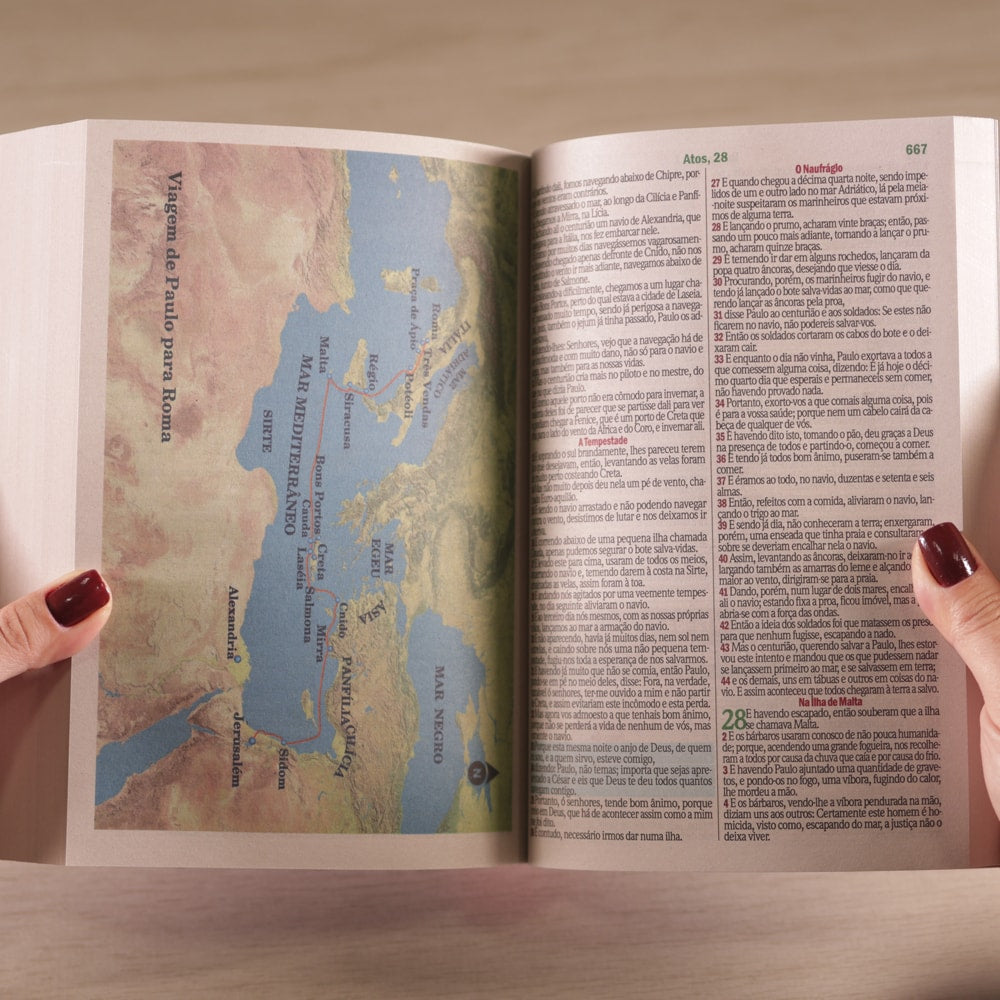 Bíblia Sagrada Mulher Virtuosa | ARC | Letra Maior | Harpa e Corinhos | Capa Brochura