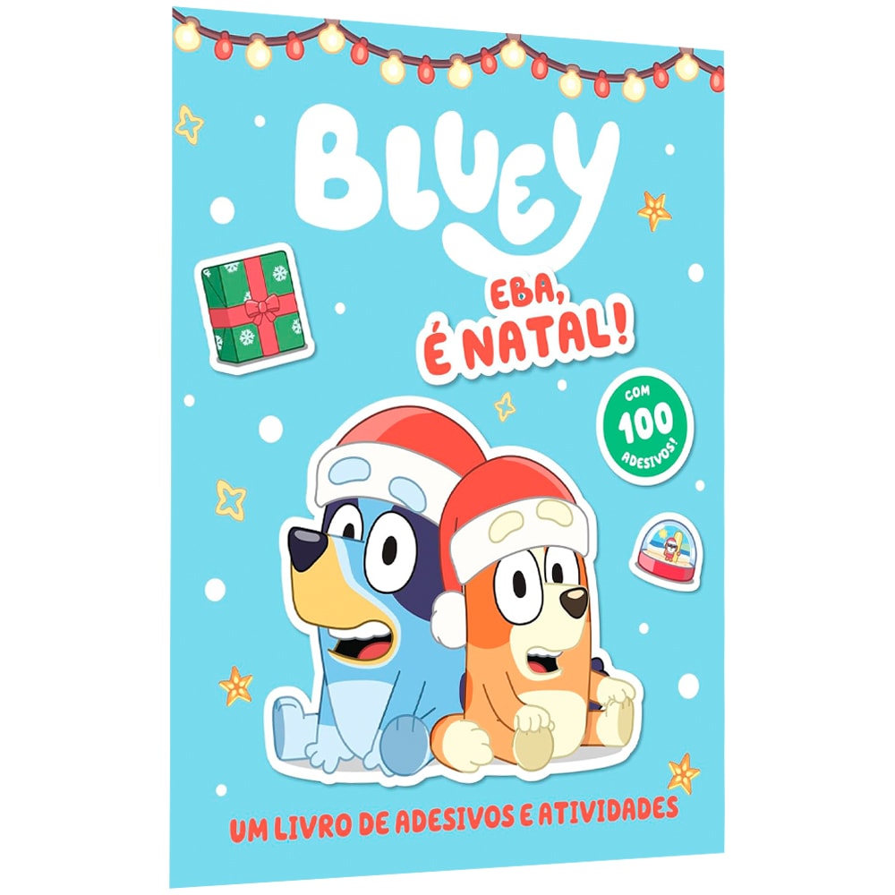 Bluey Livro de Adesivos e Atividades | Eba, é Natal!