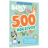 Livro Bluey Superatividades com Adesivos Volume 02, capa azul-claro com 500 adesivos. — Plenitude