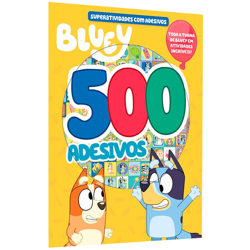 Bluey Superatividades com Adesivos | 500 Adesivos