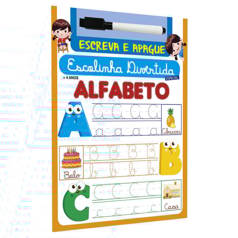 Escolinha Divertida Especial | Alfabeto | Escreva e Apague