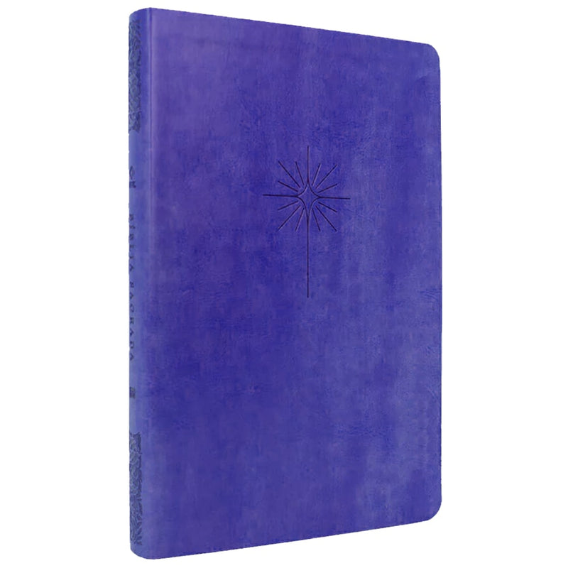 Bíblia Slim Filament | NVT | Letra Grande | Capa Couro Sintético Lilás