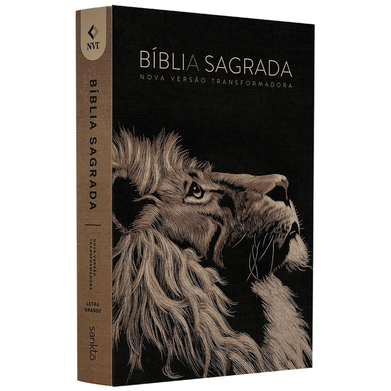 Bíblia Sagrada Lion Head | NVT | Letra Grande | Capa Dura