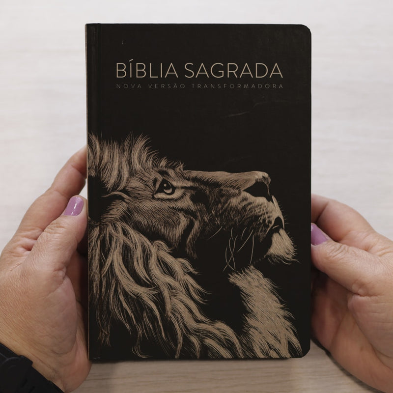 Bíblia Sagrada Lion Head | NVT | Letra Grande | Capa Dura