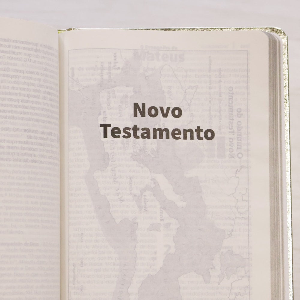 Bíblia Sagrada | NTLH | Letra Grande | Capa Cristal Dourado Fosco