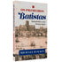 Livro "Os Primeiros Batistas | Michael Haykin" com capa bege e ilustração de uma paisagem urbana antiga. — Plenitude