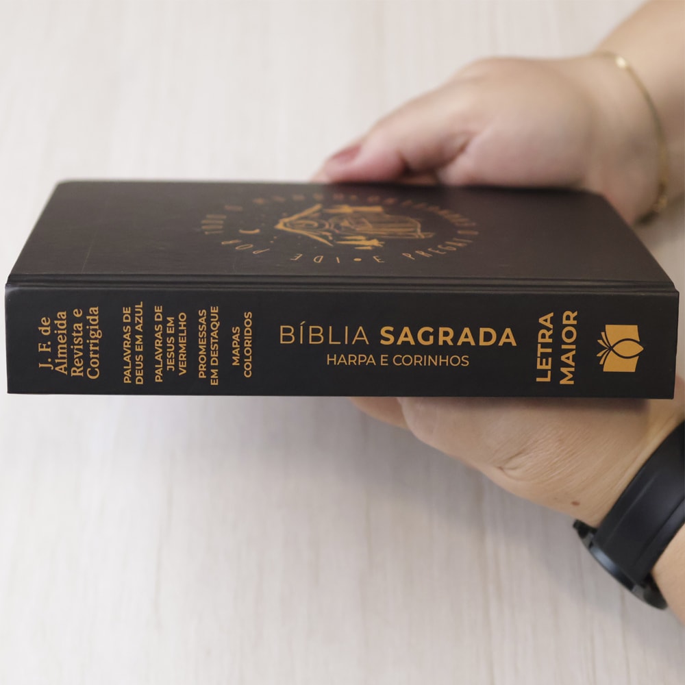 Bíblia Sagrada Ide | ARC | Letra Maior | Harpa e Corinhos | Capa Dura