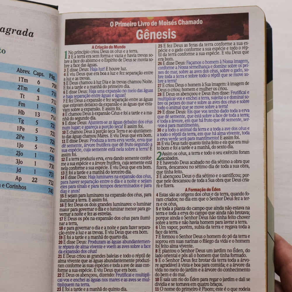 Bíblia Sagrada Nada Será Capaz | ARC | Letra Maior | Harpa e Corinhos | Capa Dura