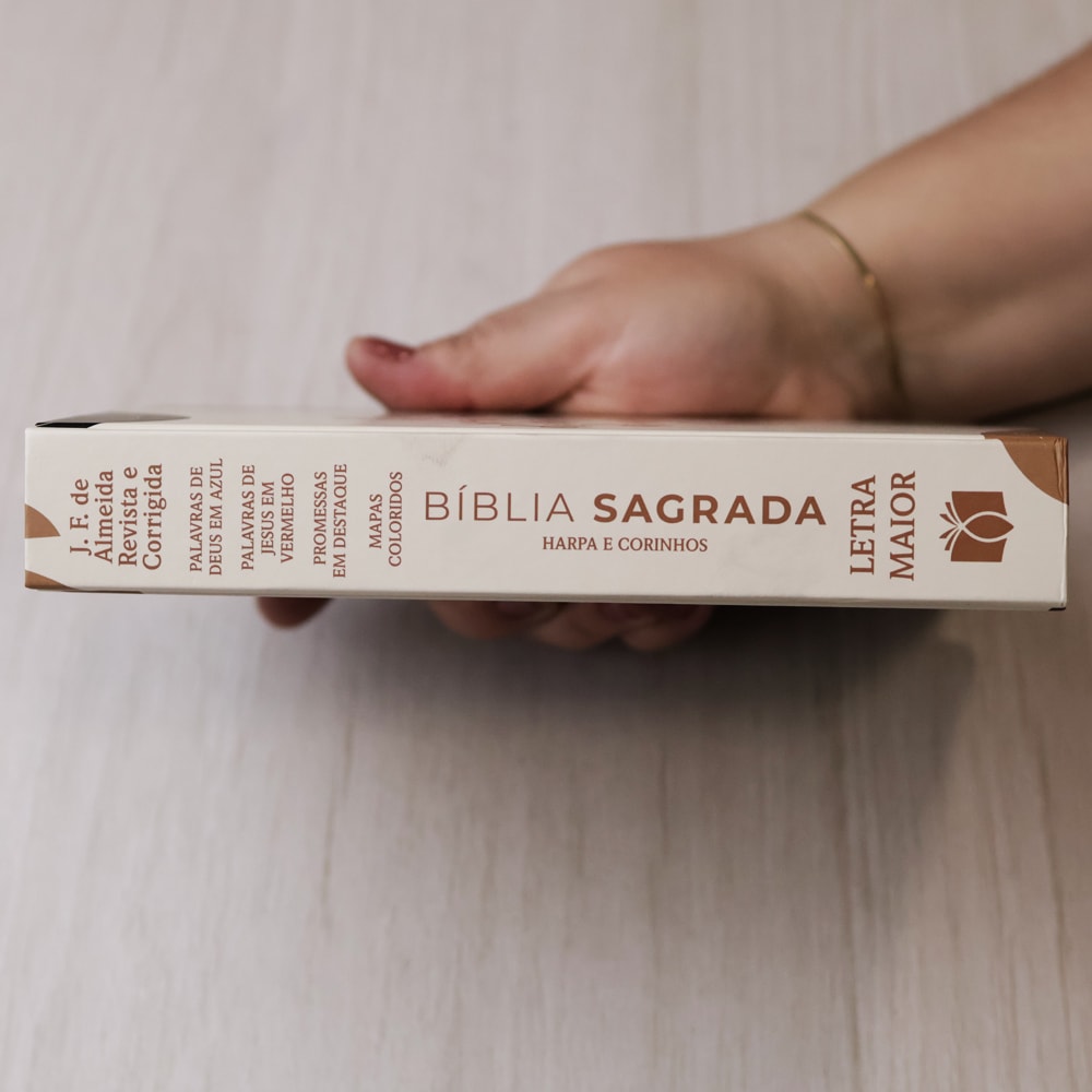 Bíblia Sagrada Nada Será Capaz | ARC | Letra Maior | Harpa e Corinhos | Capa Dura