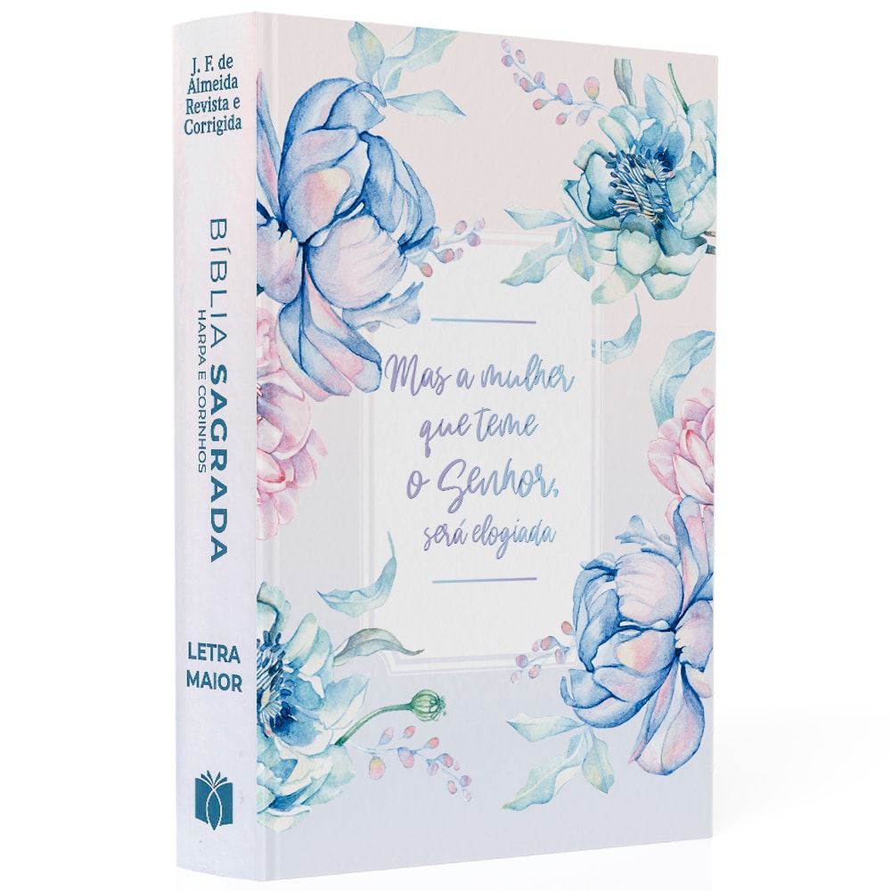 Bíblia Sagrada Mulher Que Teme | ARC | Letra Maior | Harpa e Corinhos | Capa Dura