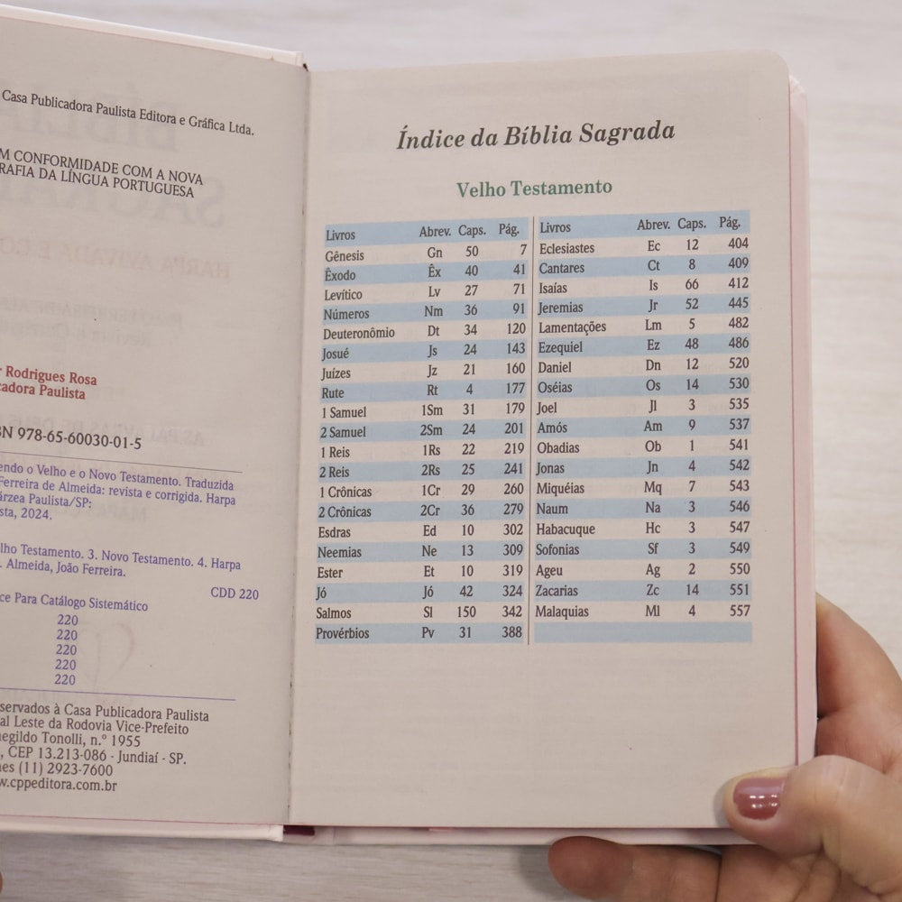 Bíblia Sagrada Flores | ARC | Letra Maior | Harpa e Corinhos | Capa Dura