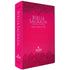 Bíblia Sagrada Harpa Celestial 774, ARC, Letra Extra Gigante, capa pink floral. — Plenitude