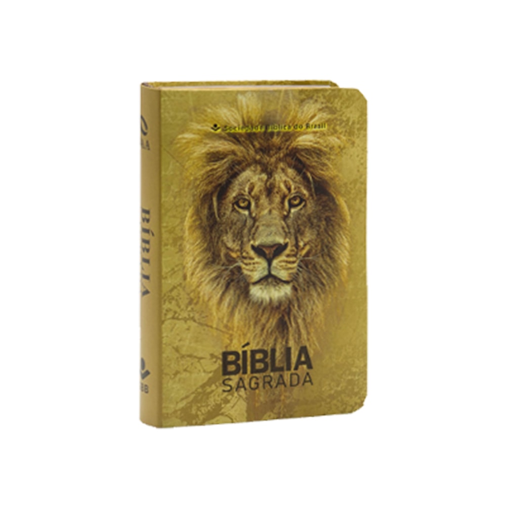 Bíblia Sagrada | Edição de Bolso| NAA | Capa Semiflexível Leão Dourado