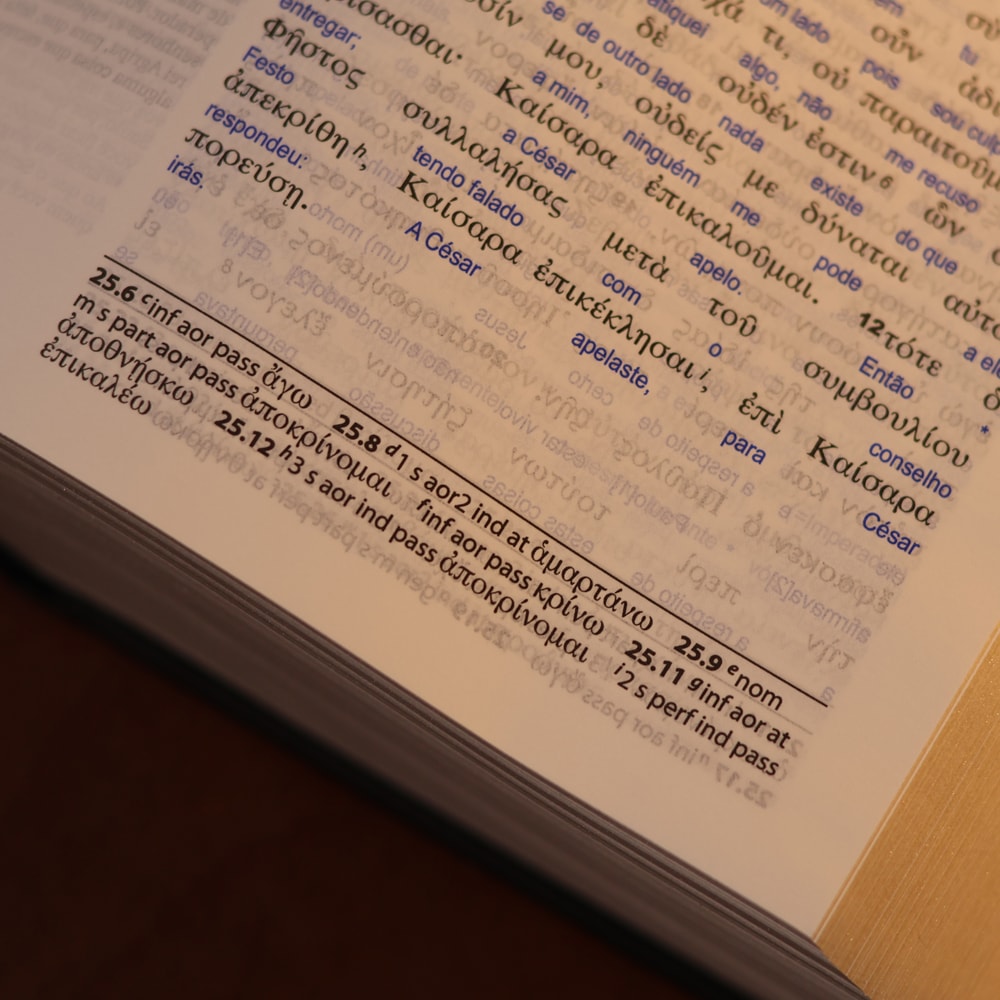 Bíblia Sagrada Interlinear Novo Testamento | Grego-Português