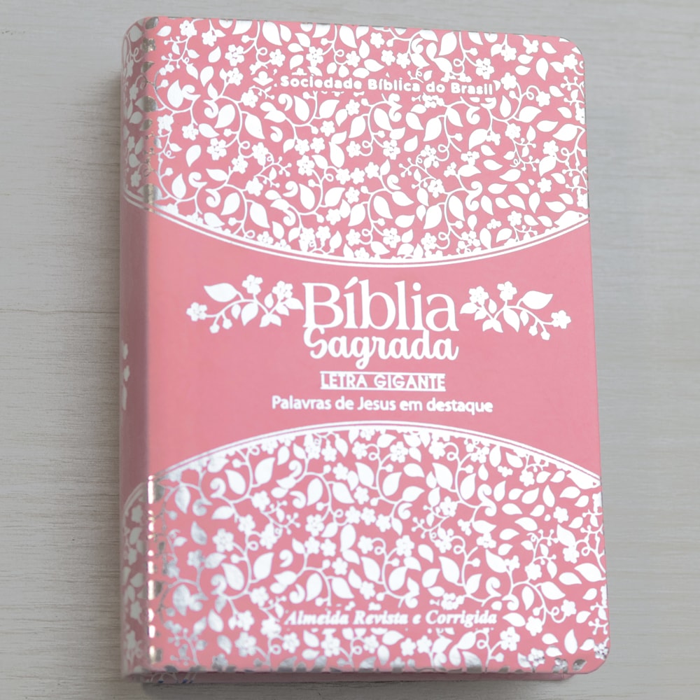 Bíblia Sagrada | ARC | Letra Gigante | Rosa