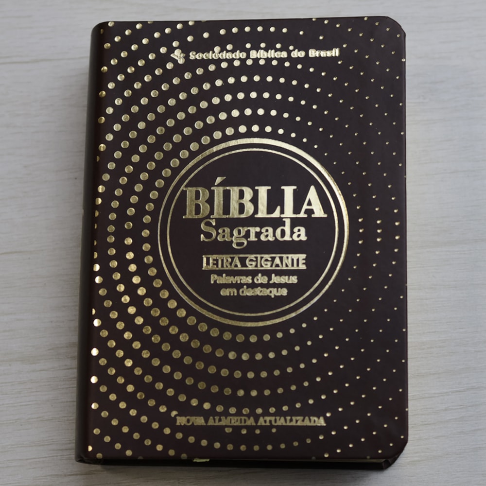 Bíblia Sagrada  | NAA | Letra Gigante | Marrom | Editora SBB