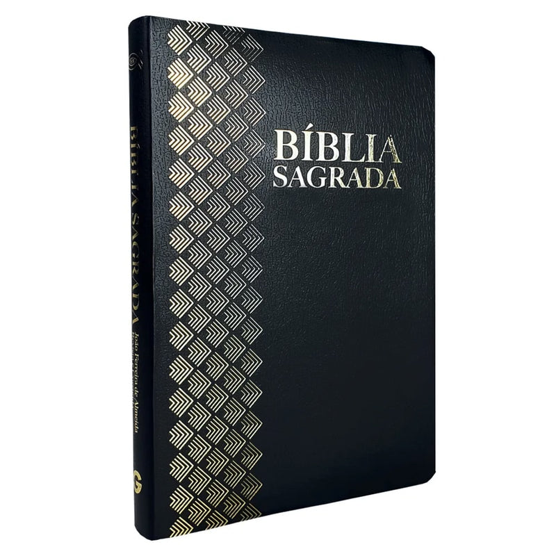 Bíblia Sagrada | ARC | Letra Normal | Capa Luxo Preta