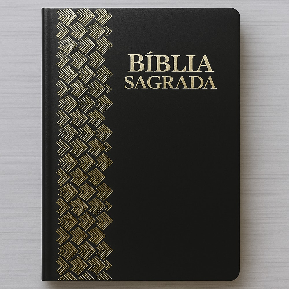 Bíblia Sagrada | ARC | Letra Normal | Capa Luxo Preta