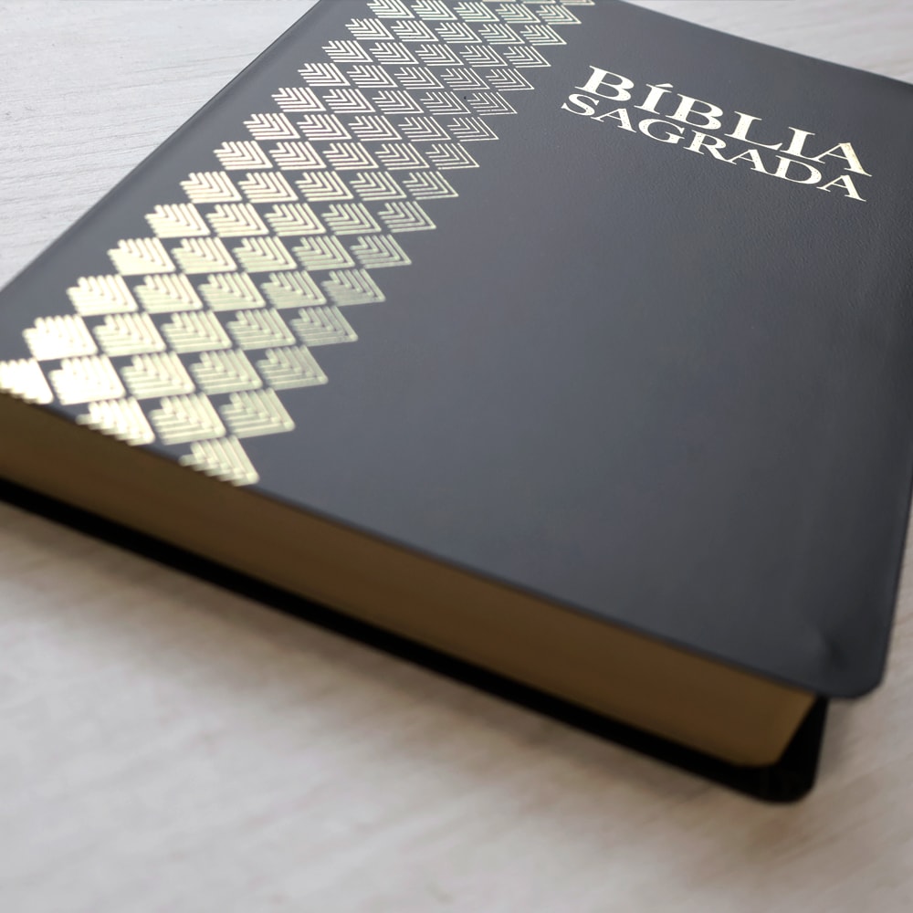 Bíblia Sagrada | ARC | Letra Normal | Capa Luxo Preta