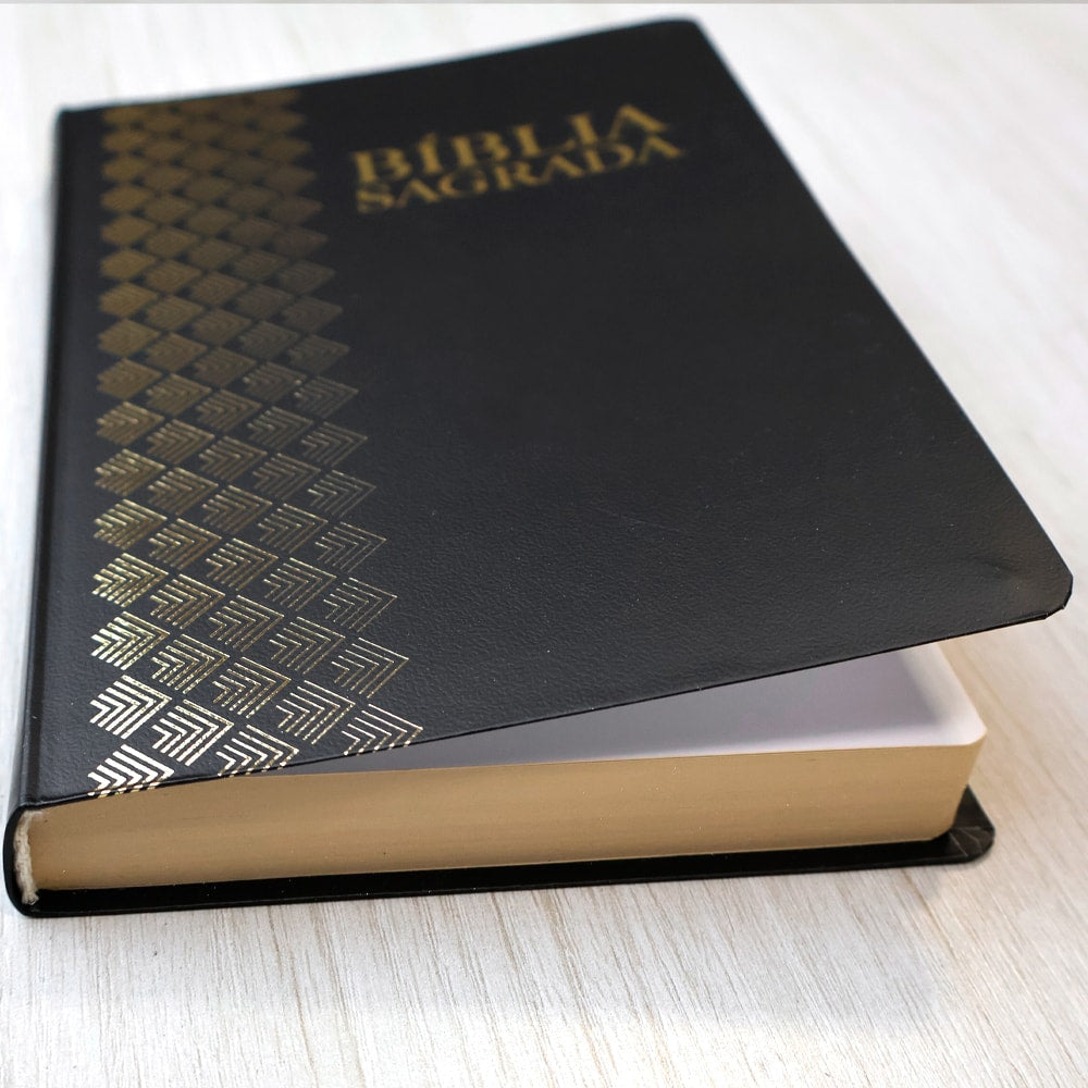 Bíblia Sagrada | ARC | Letra Normal | Capa Luxo Preta