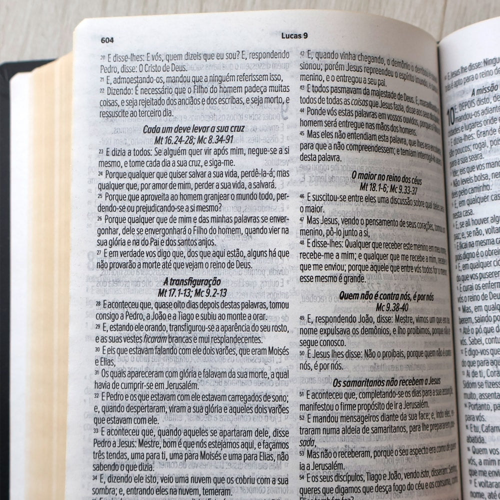 Bíblia Sagrada | ARC | Letra Normal | Capa Luxo Preta