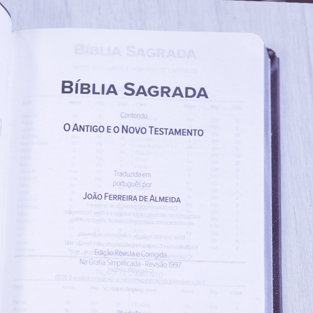 Bíblia Sagrada | ARC | Letra Normal | Capa Luxo Vinho Escuro