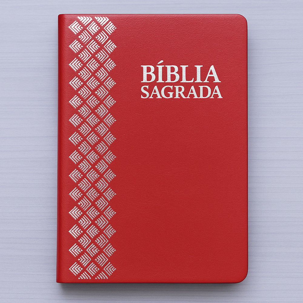 Bíblia Sagrada | ARC | Letra Normal | Capa Luxo Vermelha