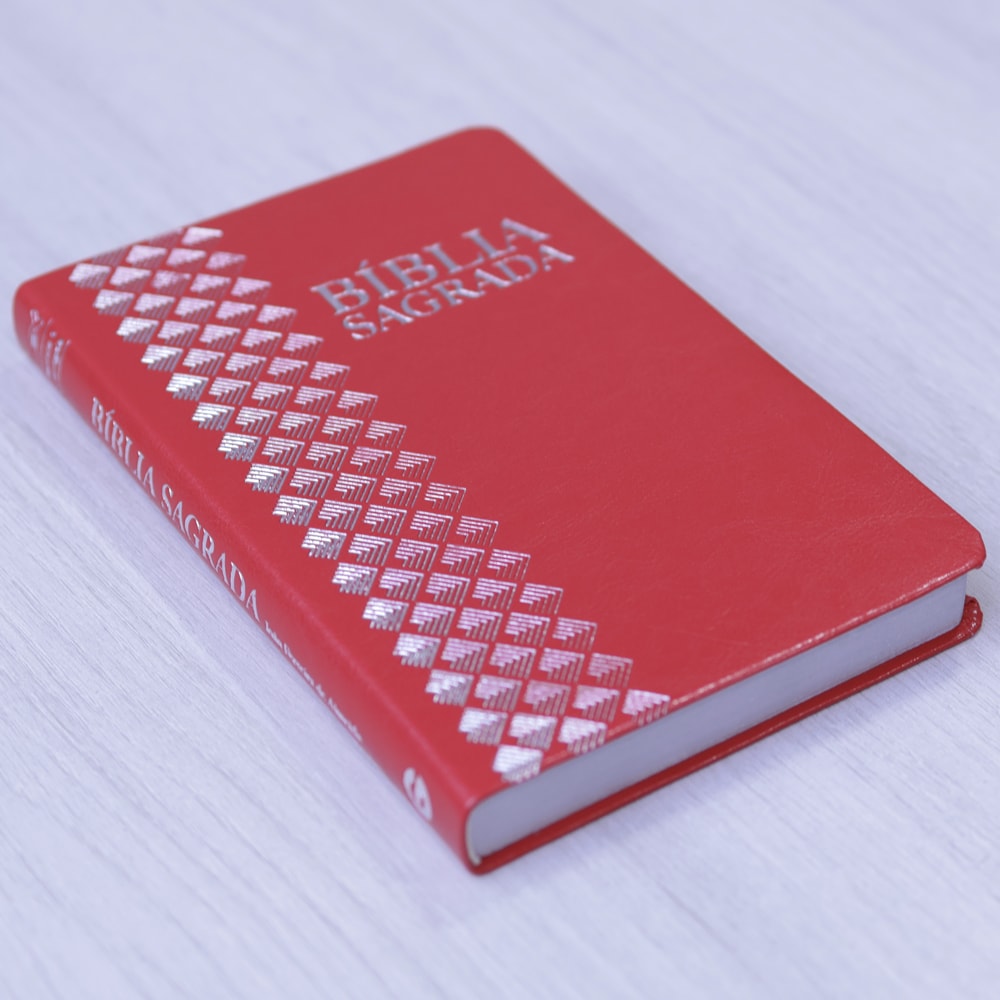 Bíblia Sagrada | ARC | Letra Normal | Capa Luxo Vermelha