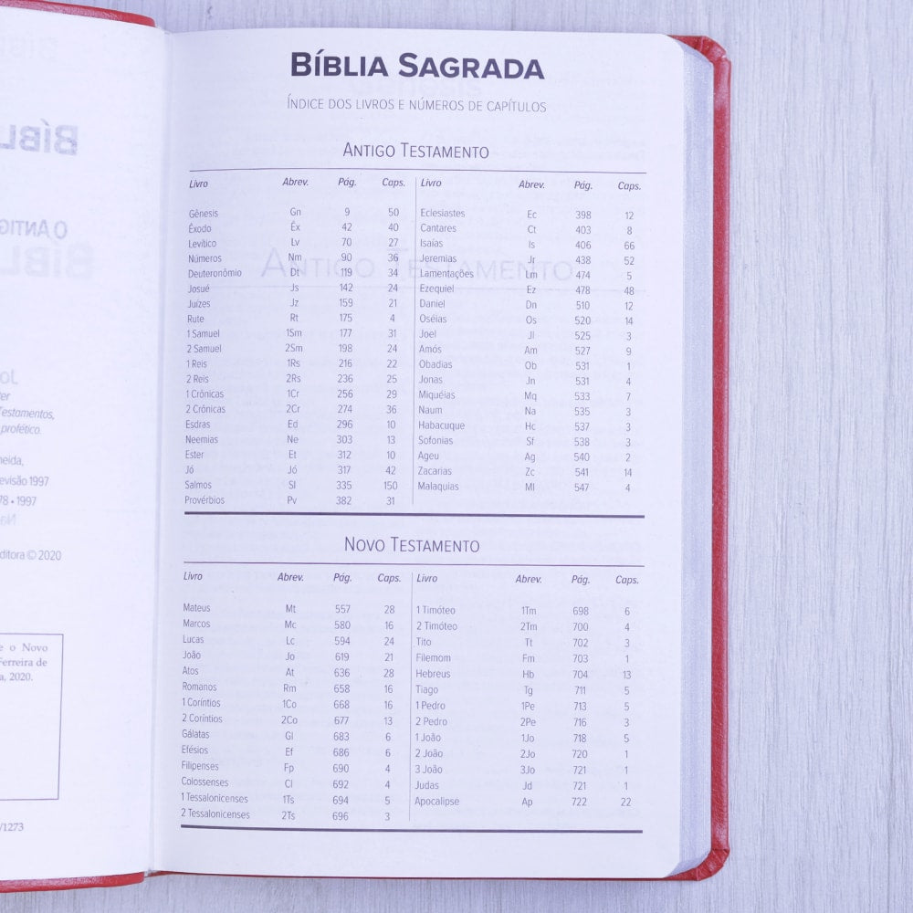 Bíblia Sagrada | ARC | Letra Normal | Capa Luxo Vermelha