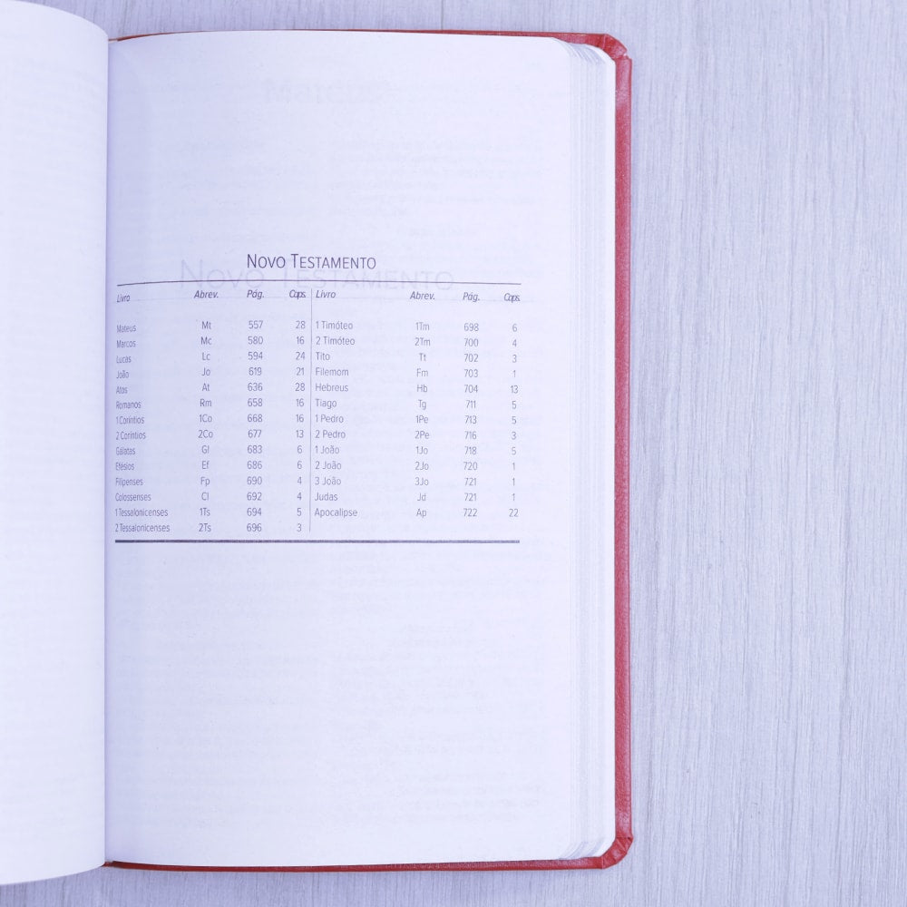 Bíblia Sagrada | ARC | Letra Normal | Capa Luxo Vermelha