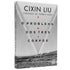 Livro: O Problema dos Três Corpos, de Cixin Liu. Capa cinza com planetas e pontos vermelhos. — Plenitude