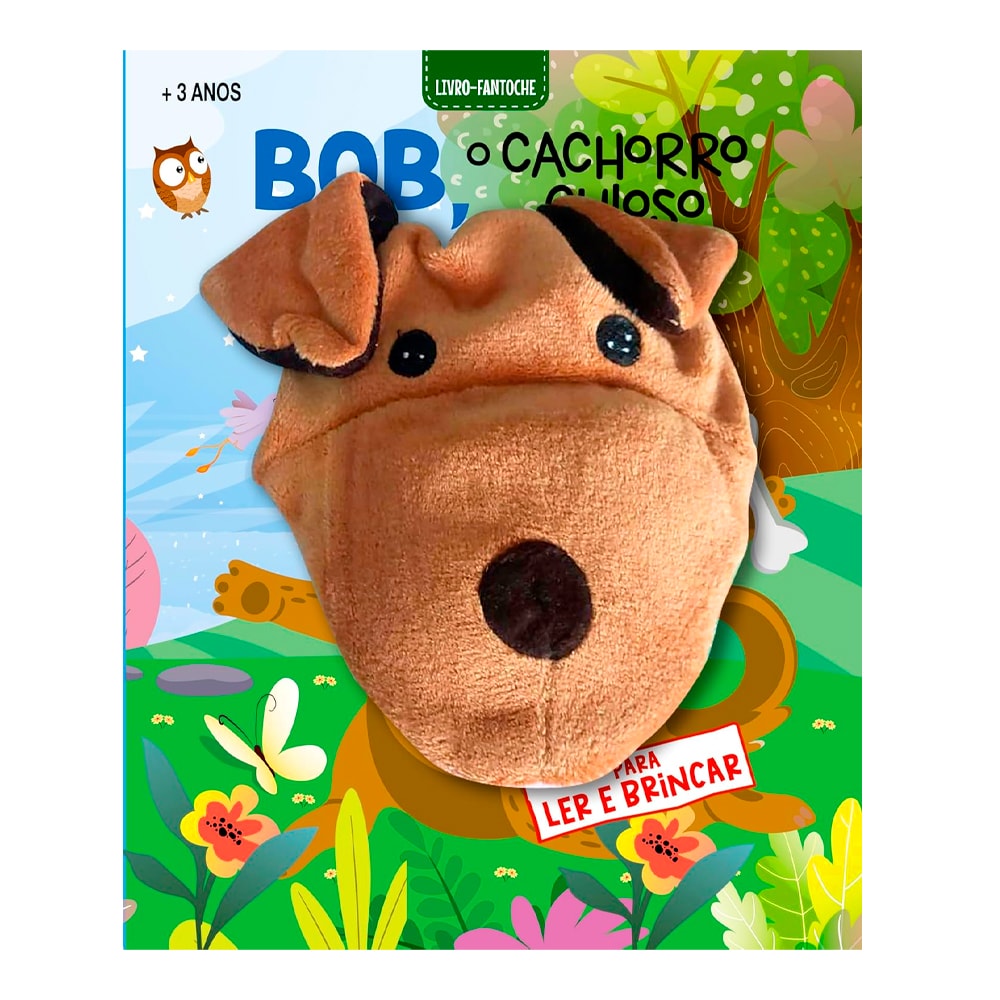 Bob, O Cachorro Curioso |  Livro Fantoche
