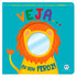 Livro infantil "Veja... Eu sou feroz!" da Ciranda Cultural, capa azul com leão e espelho. — Plenitude