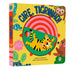 Livro Gire, Tigrinho! Gire e Brinque, capa amarela com ilustração de tigre e macaco, com disco giratório. — Plenitude