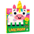 Livro infantil "Unicórnio | De Quem São?" da Ciranda Cultural, capa rosa e verde com unicórnio. — Plenitude