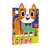 Livro infantil Gatinho | De Quem São?, capa dura em formato de gato laranja e branco com ilustração de rato — Plenitude