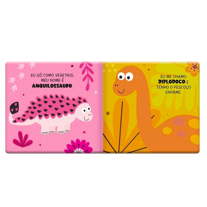 Dinossauros Animados | Livro de Banho | Com Dinossauro Para Brincar