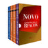 Box de livros Novo Comentário Bíblico Beacon | Box 7 | Capas coloridas com lombadas em azul, roxo e laranja — Plenitude