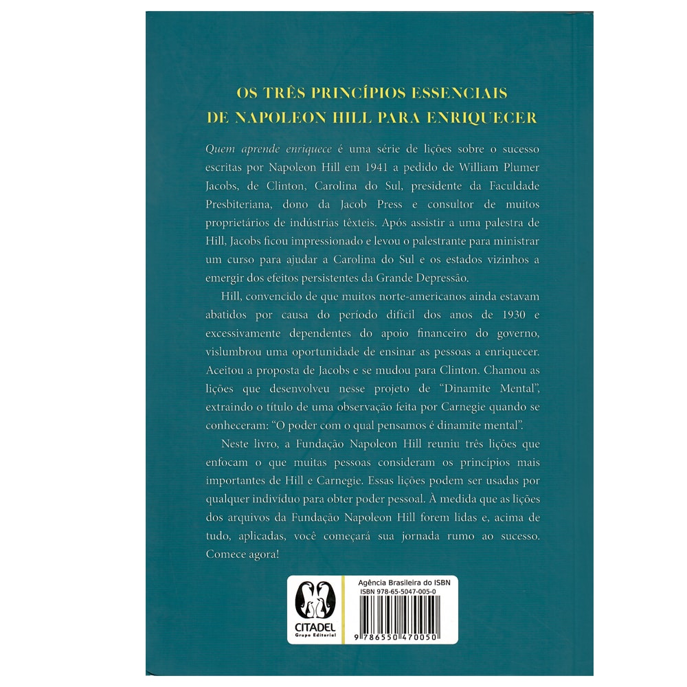 Quem Aprende Enriquece | Napoleon Hill