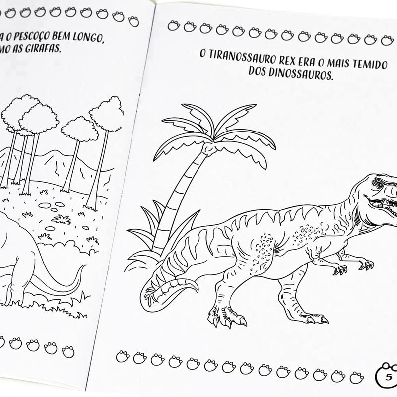 Dinossauros | Colorindo Com Lápis Arco-Íris