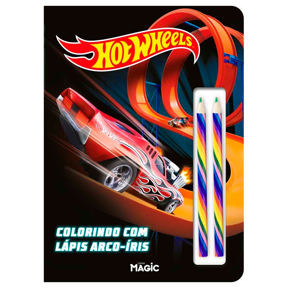 Hot Wheels | Colorindo Com Lápis Arco-Íris