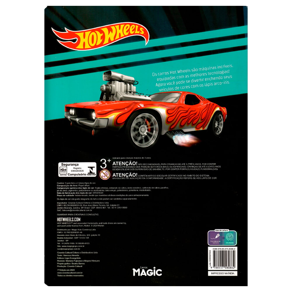 Hot Wheels | Colorindo Com Lápis Arco-Íris