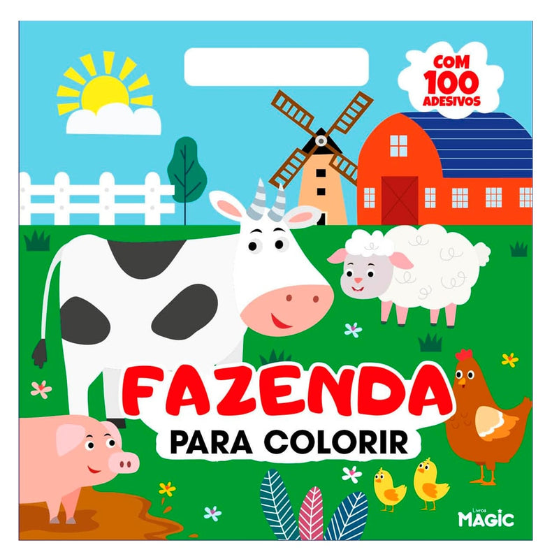 Fazenda Para Colorir | 100 Adesivos