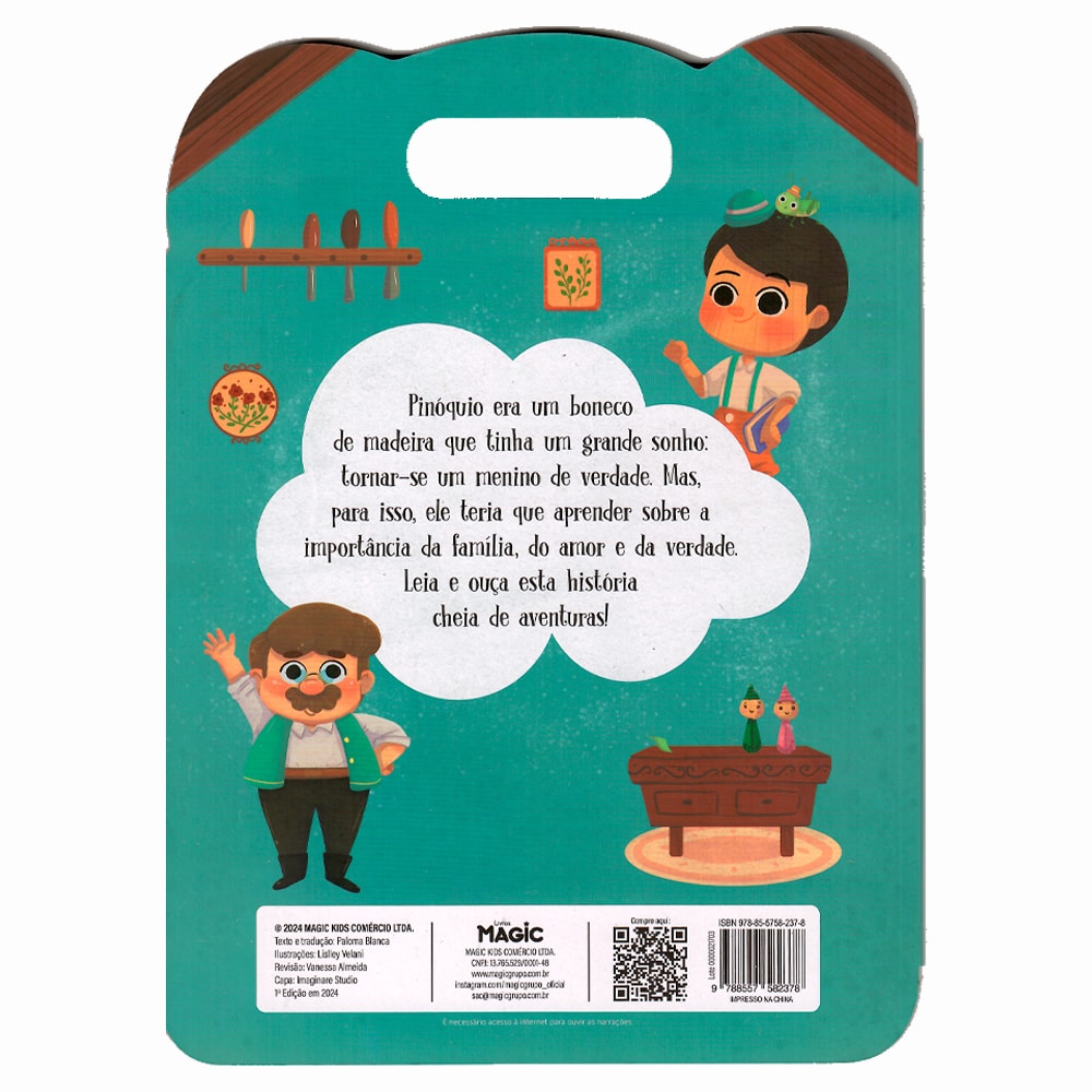 Pinóquio | QR Codes de Narrações em Inglês e Português