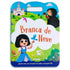 Livro infantil "Branca de Neve" com QR Codes, capa branca e ilustração da Branca de Neve. — Plenitude