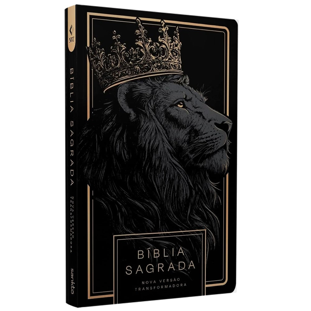 Bíblia Sagrada Leão All Black | NVT | Capa Dura