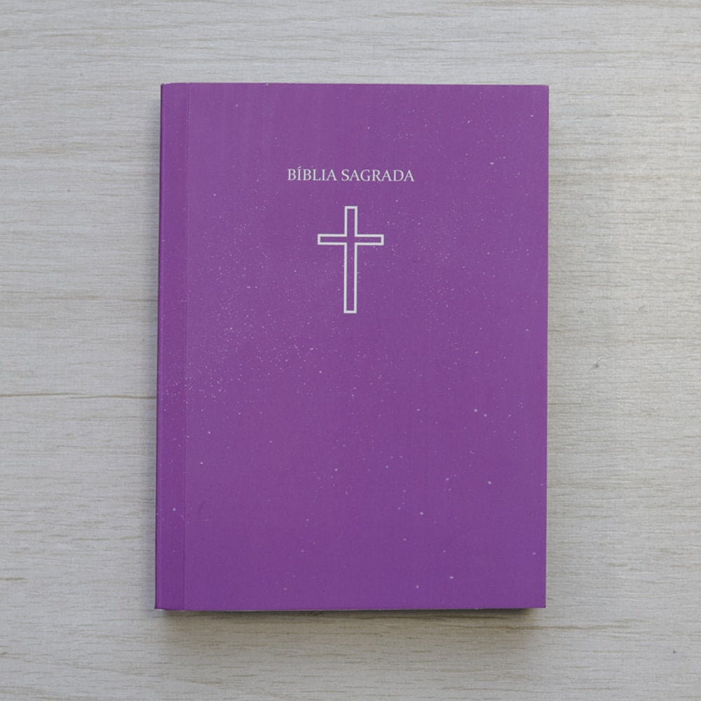 Bíblia Sagrada Pequena | ARC | Capa Brochura Salvos Pela Graça Rosa