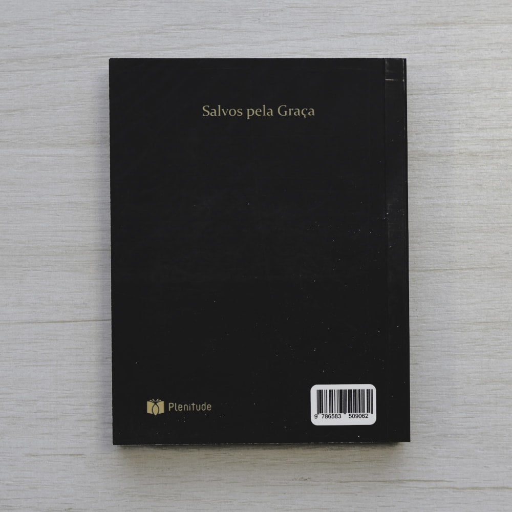 Bíblia Sagrada Pequena | ARC | Capa Brochura Salvos Pela Graça Preta